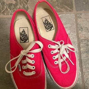 Red vans - women’s 7.5